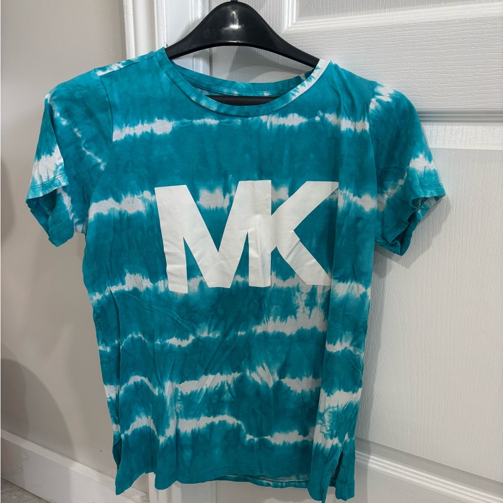MICHAEL Michael Kors Teal Tie-Dye T-Shirt